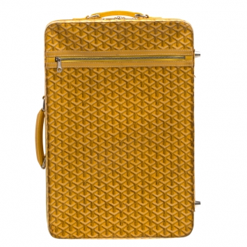 Goyard Mustard Coated Canvas PM Trolley 