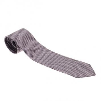 Pre Owned Gucci Purple Printed Silk Tie