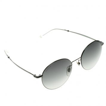 Pre Owned Gucci Black GG 4273/S Round Sunglasses