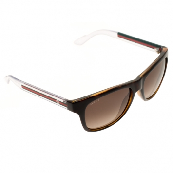 Pre Owned Gucci Brown/ Brown Gradient Bio Based GG3709/S Wayfarer Sunglasses