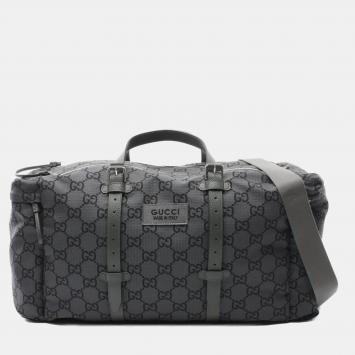 Gucci GG Boston Bag Polyester Grey