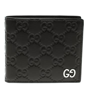 مملوكة مسبقًا Gucci Dark Brown Guccissima Bifold Wallet 