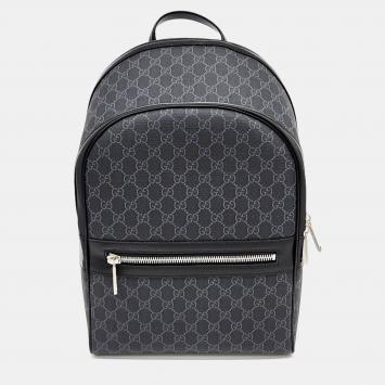 مملوكة مسبقًا Gucci Dark Grey Canvas Backpack (792123)