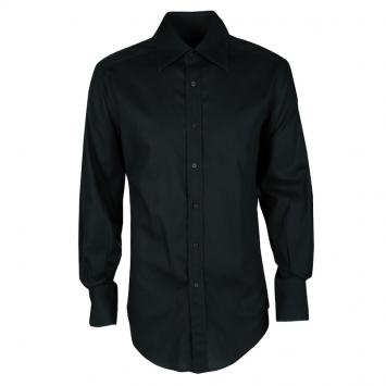 Pre Owned Gucci Dark Green Cotton Long Sleeve Button Front Shirt XXXL