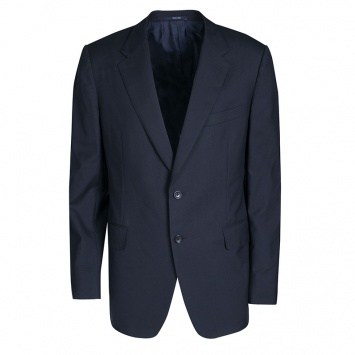 Pre Owned Gucci Navy Blue Tailored Two Button Wool Blazer XXL  