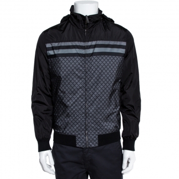 Pre Owned Gucci Black Diamante Hoodie Track jacket S
