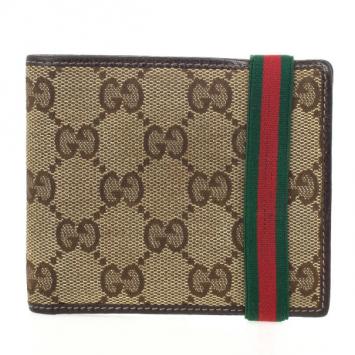 Pre Owned Gucci Original GG Canvas Bifold Wallet