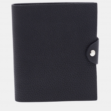 Pre Owned Hermes Black Togo Leather Ulysee PM Agenda Cover