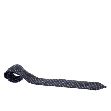 مملوكة مسبقًا Hermes Bicolor Faconee H Silk Jacquard Classic Tie
