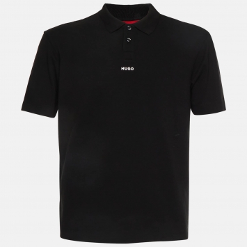 Pre Owned Hugo Boss Black Piqué Knit Polo Dangula T-Shirt S