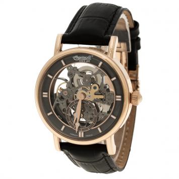 Pre Owned Ingersoll Black Rose Gold-Plated Steel Nez Perce Limited Edition Men's Wristwatch 40MM