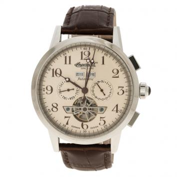 Pre Owned Ingersoll Cream Stainless Steel Caldwell Limited Edition Men's Wristwatch 45MM