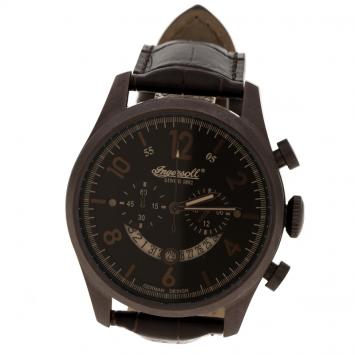 Pre Owned Ingersoll Dark Brown PVD Coated Steel Chelsea Men's Wristwatch 46MM