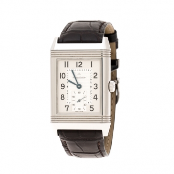 Pre Owned  Jaeger LeCoultre Silver Stainless Steel Grande Reverso 273.8.04 Men's Wristwatch 30 mm