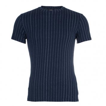 Pre Owned Jean Paul Gaultier Mens Pinstriped T-Shirt S