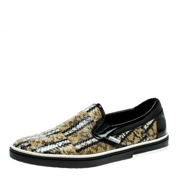 Pre Owned Jimmy Choo Multicolor Python Slip On Sneakers Size 43