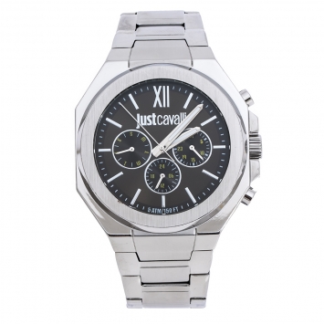 Pre Owned Just Cavalli Green Stainless Steel Just Strong R7253573002 Men's Wristwatch 42 mm