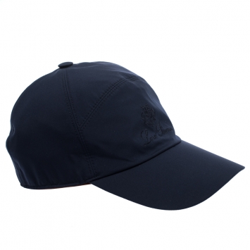 Pre Owned Loro Piana Navy Blue Storm System Baseball Cap L