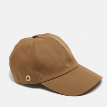 Pre Owned Loro Piana Light Brown Cotton Baseball Cap M