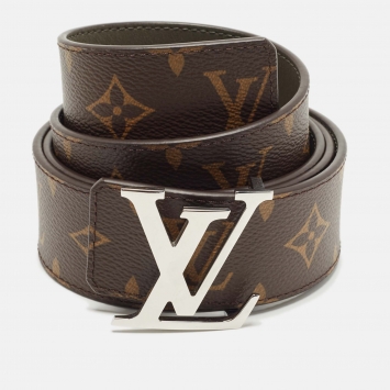 Pre Owned Louis Vuitton LV Initiales 100 CM Reversible Buckle Belt Monogram Canvas