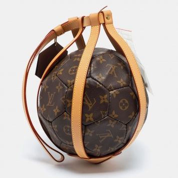 Pre Owned Louis Vuitton Monogram Canvas Limited Edition FIFA World Cup 98' Football and Holder