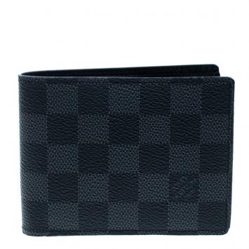 Pre Owned Louis Vuitton Damier Graphite Canvas Multiple Bifold Wallet