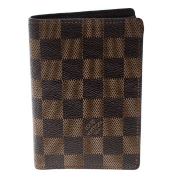 Pre Owned Louis Vuitton Damier Ebene Canvas Billfold Wallet