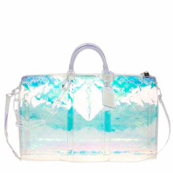 Pre Owned Louis Vuitton Monogram Prism Keepall Bandouliere 50 Bag