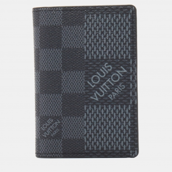 Pre Owned Louis Vuitton Damier Graphite Canvas Card Case