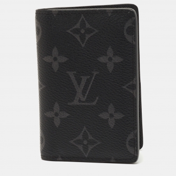 Pre Owned Louis Vuitton Monogram Eclipse Canvas Pocket Organizer
