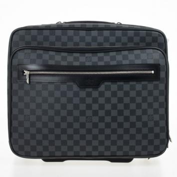Pre Owned Louis Vuitton Damier Graphite Pilot Case 