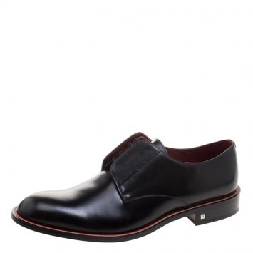 Pre Owned Louis Vuitton Black Leather Derby Size 43