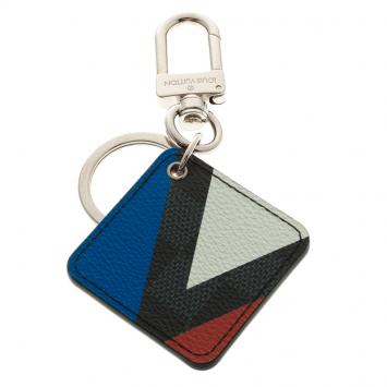 Pre Owned Louis Vuitton Damier Graphite Latitude Illustre Bag Charm and Key Holder