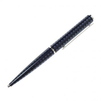 Pre Owned Louis Vuitton Jet Blue Lacquer Silver Tone Ballpoint Pen