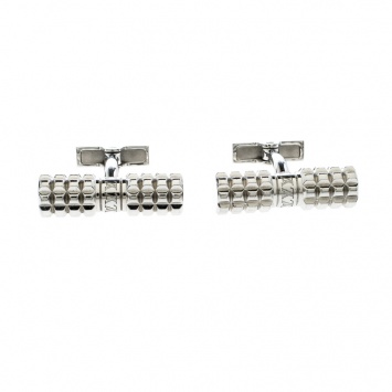 Pre Owned Louis Vuitton Digit Silver Tone Cufflinks
