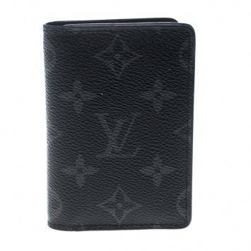 Pre Owned Louis Vuitton Monogram Eclipse Canvas Pocket Organizer