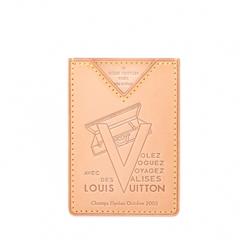 مملوكة مسبقًا Louis Vuitton Beige Vachetta Leather Limited Edition Card Holder