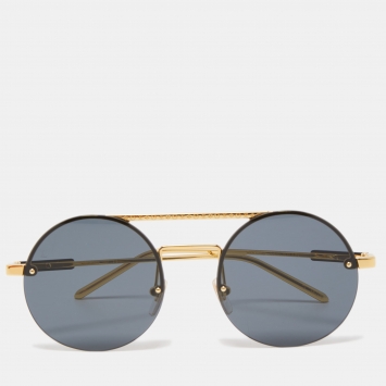 Pre Owned Louis Vuitton Black Z1269W Gingko Round Sunglasses