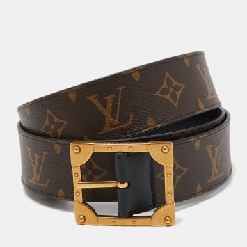 مملوكة مسبقًا Louis Vuitton Monogram Canvas Pyramide Frame Reversible Belt 110 CM