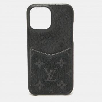 Pre Owned Louis Vuitton Monogram Eclipse Canvas iPhone 13 Pro Max Cover