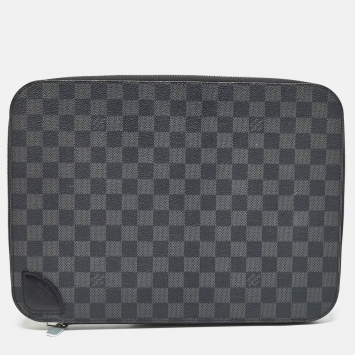 Pre Owned Louis Vuitton Damier Graphite Canvas 13" Laptop Sleeve