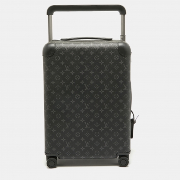 Pre Owned Louis Vuitton Monogram Eclipse Canvas Horizon 55 Suitcase