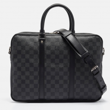 Pre Owned Louis Vuitton Damier Graphite Canvas Porte-Documents Voyage PM Bag