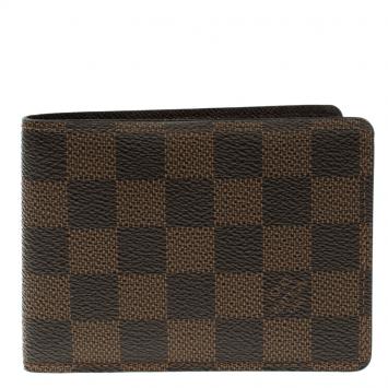 مملوكة مسبقًا Louis Vuitton Damier Ebene Canvas Slender Wallet