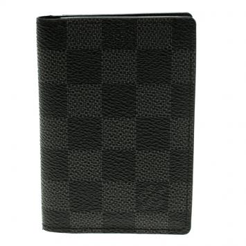 Pre Owned Louis Vuitton Damier Graphite Canvas Pocket Organiser 