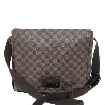 Pre Owned Louis Vuitton Damier Ebene Canvas Brooklyn Messenger Bag