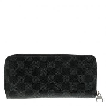 مملوكة مسبقًا Louis Vuitton Damier Graphite Canvas Zippy Organizer Wallet