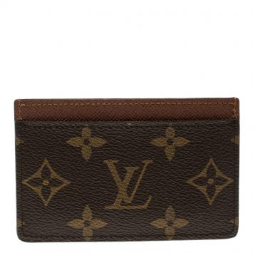Pre Owned Louis Vuitton Monogram Canvas Card Holder