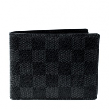Pre Owned Louis Vuitton Damier Graphite Canvas Multiple Bifold Wallet