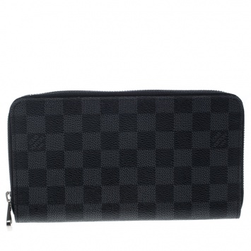 Pre Owned Louis Vuitton Damier Graphite Canvas Zippy Organizer Wallet